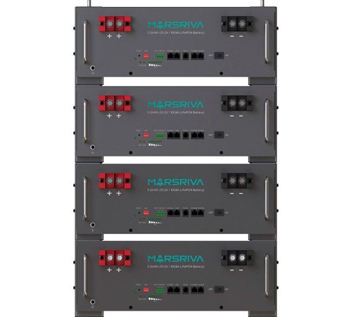 Акумуляторна батарея Marsriva MR-LFP5.12-LRT LiFePO4, 51.2V, 100Ah, 5120Wh