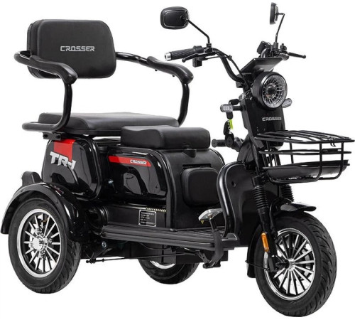 Електроскутер триколісний Crosser TR1 1500W Чорний