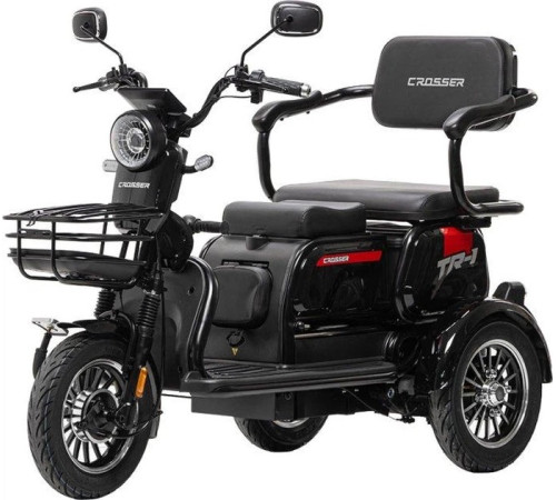 Електроскутер триколісний Crosser TR1 1500W Чорний