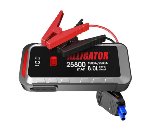 Пусковий пристрій Alligator JS847 Jump Starter 1500A/2500A 25800mAh