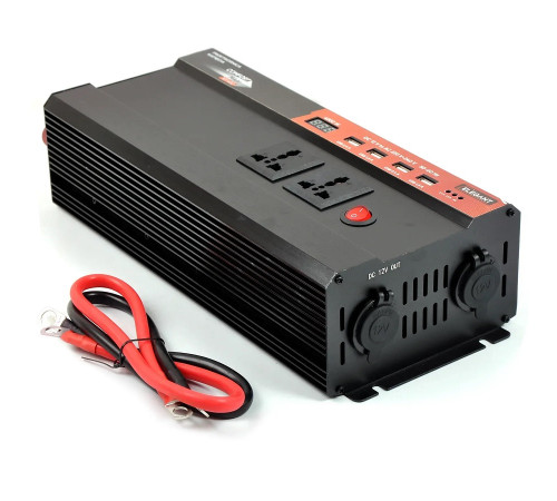 Перетворювач напруги (інвертор) 12V-220V 2000W Elegant 101 402