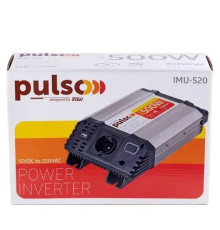 Перетворювач напруги 12V-220V 500W USB-5VDC2.0A PULSO IMU-520